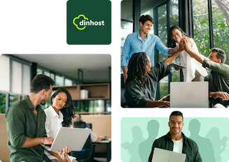 Mosaico com fotos do time